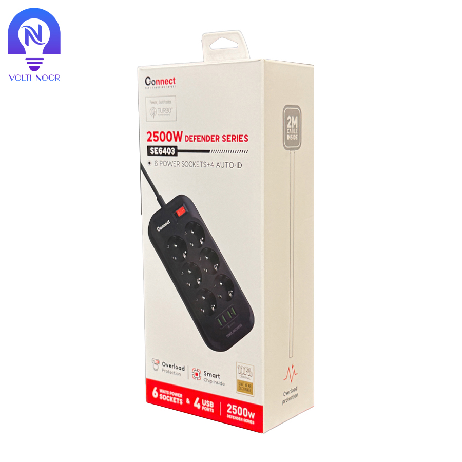 چند راهی برق کانکت مدل SE6403 - تصویر 6