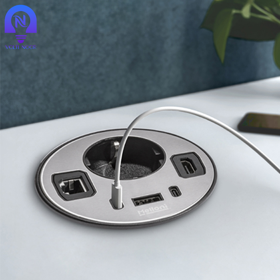 پریز توکار گرد ملونی مدل 10096 - تصویر 2
