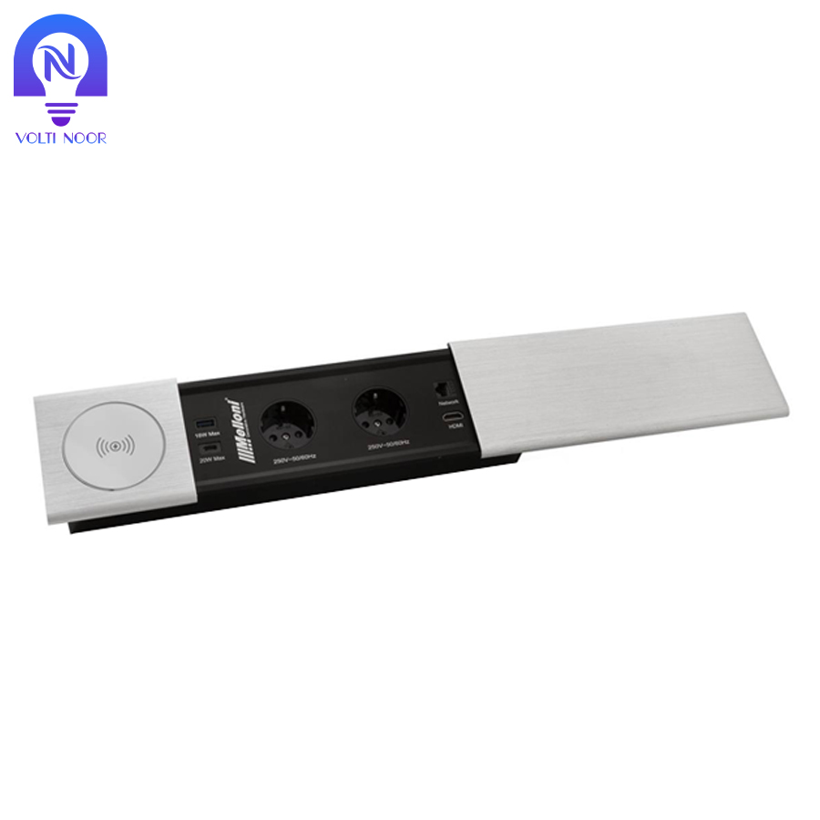 پریز توکار کشویی ملونی مدل 10068 - تصویر 4