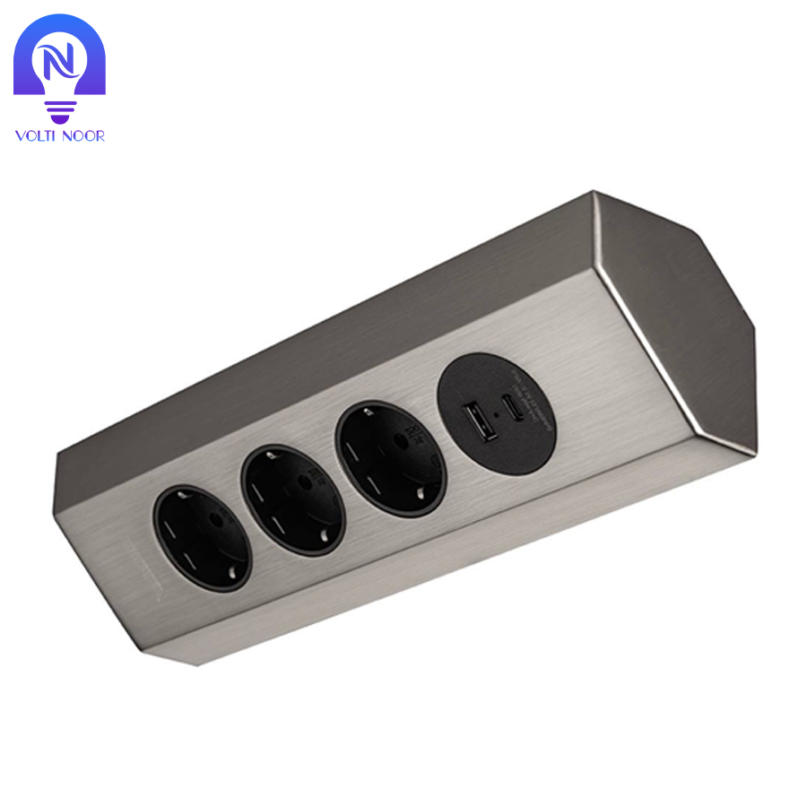 پریز روکار کنج ملونی مدل 10086 - تصویر 4