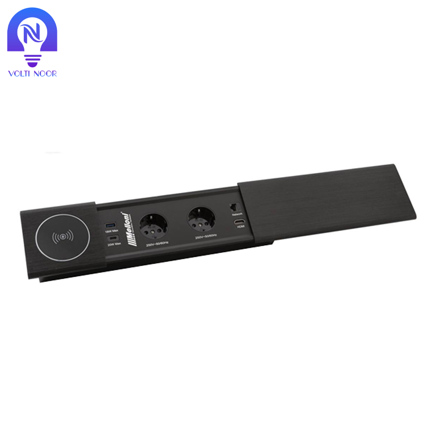 پریز توکار کشویی ملونی مدل 10068 - تصویر 2