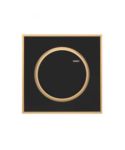 کلید و پریز مدل آلفا زه طلایی، جنس مات، طرح کلاسیک (رنگ مشکی)