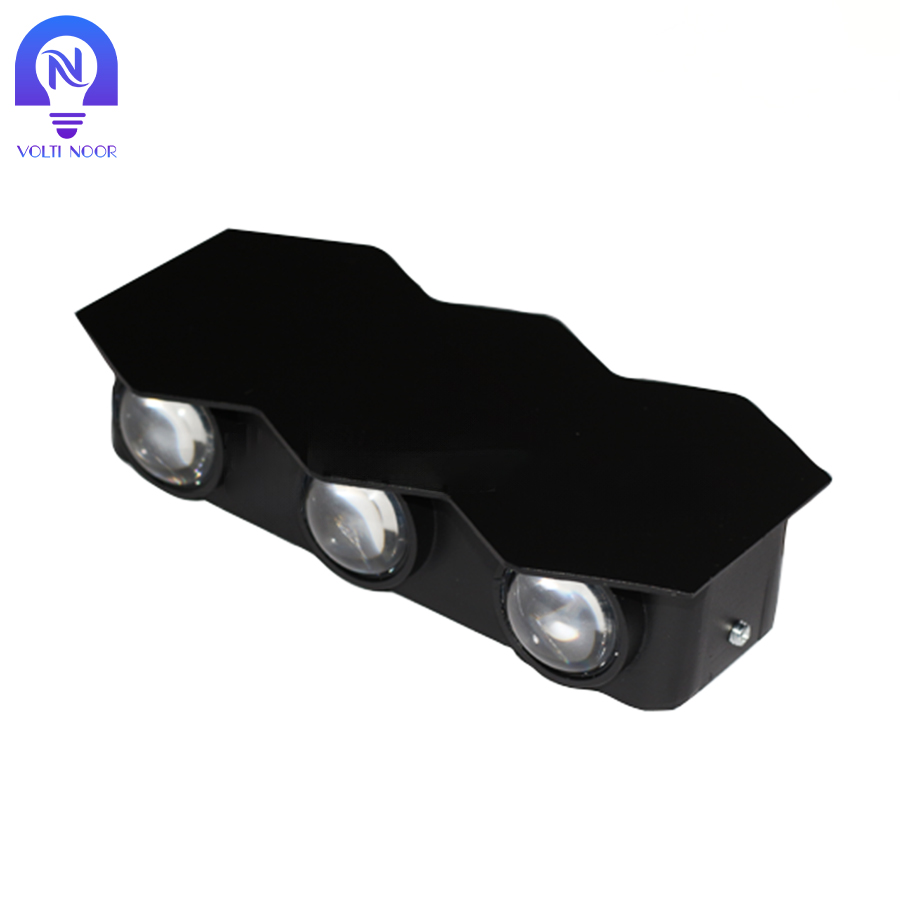 چراغ دکوراتیو طرح شش ضلعی دوطرفه 6W - تصویر 3