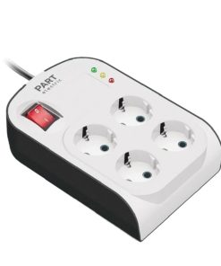 محافظ ولتاژ ۴ خانه مناسب صوتی‌، تصویری و کامپیوتر پارت الکتریک