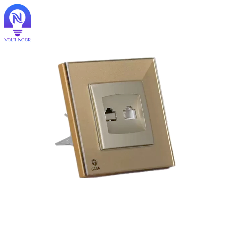 پریز شبکه دو سوکت گیلسا Cat6 - تصویر 14