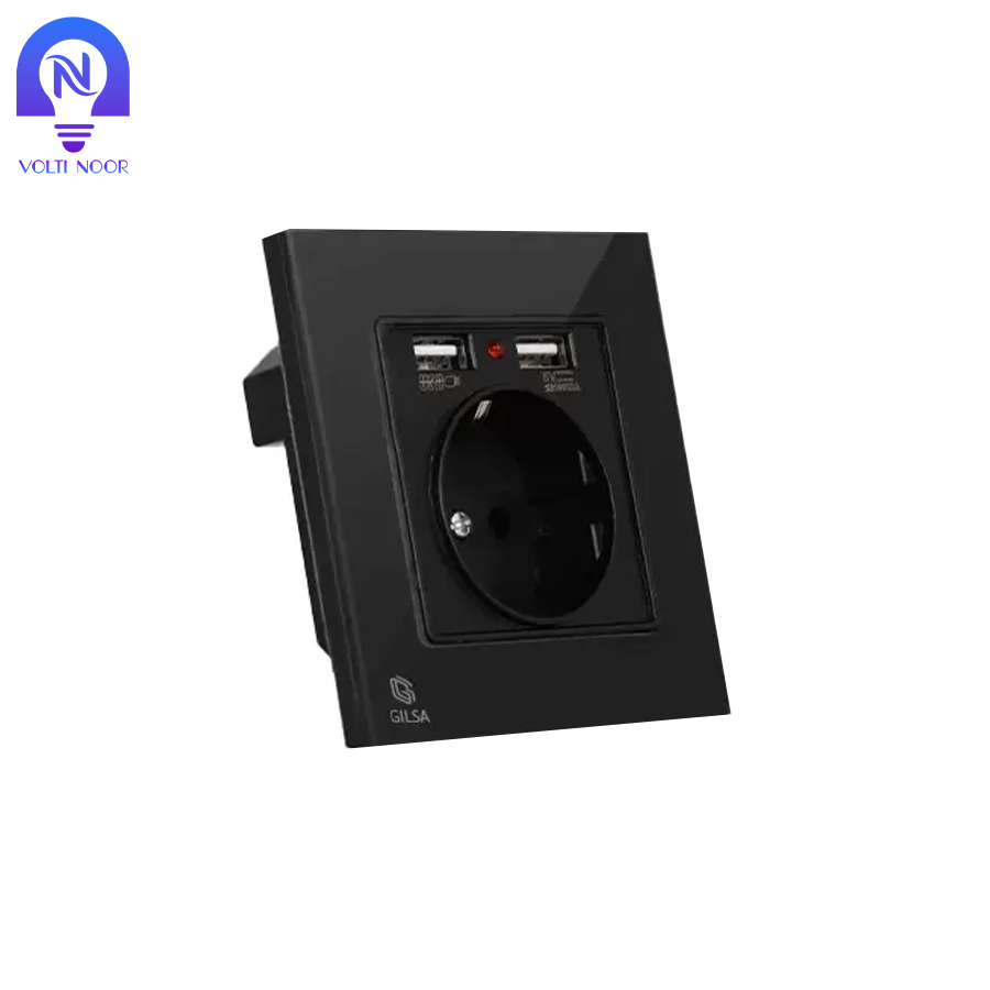 پریز برق USB دار گیلسا - تصویر 3
