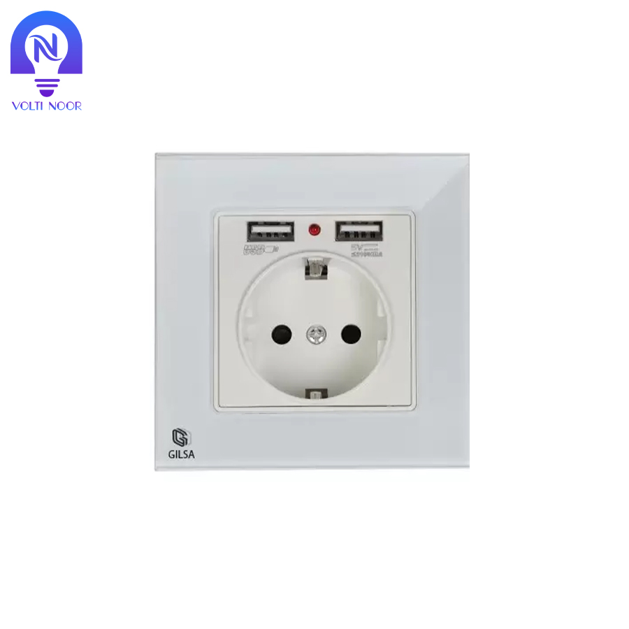 پریز برق USB دار گیلسا - تصویر 4