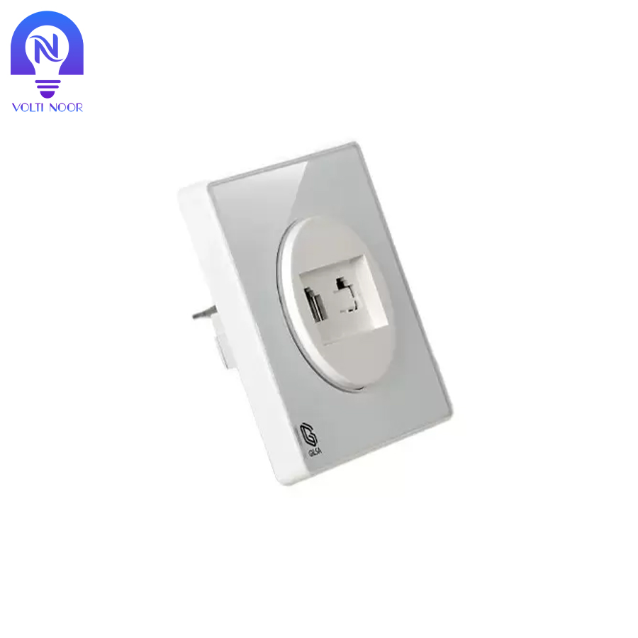 پریز شبکه دو سوکت گیلسا Cat6 - تصویر 4