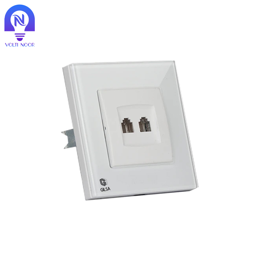 پریز تلفن دو سوکت گیلسا - تصویر 4