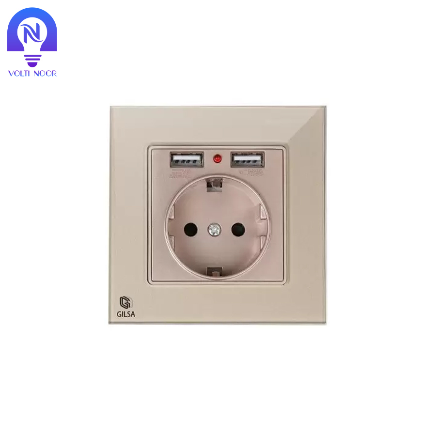 پریز برق USB دار گیلسا - تصویر 6