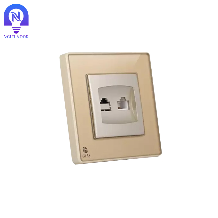 پریز شبکه دو سوکت گیلسا Cat6 - تصویر 6