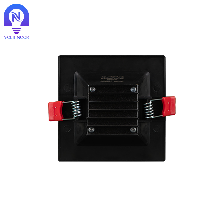 پنل هالوژن 9 وات SMD مربعی مشکی پارس شعاع توس مدل سولاریس - تصویر 3