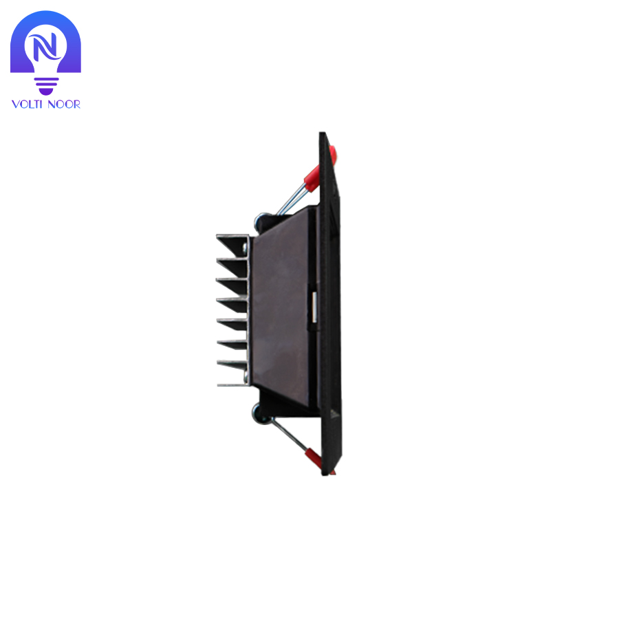 پنل هالوژن 9 وات SMD مربعی مشکی پارس شعاع توس مدل سولاریس - تصویر 4