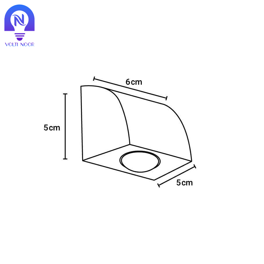 چراغ دکوراتیو یکطرفه کد 212 یک وات - تصویر 5
