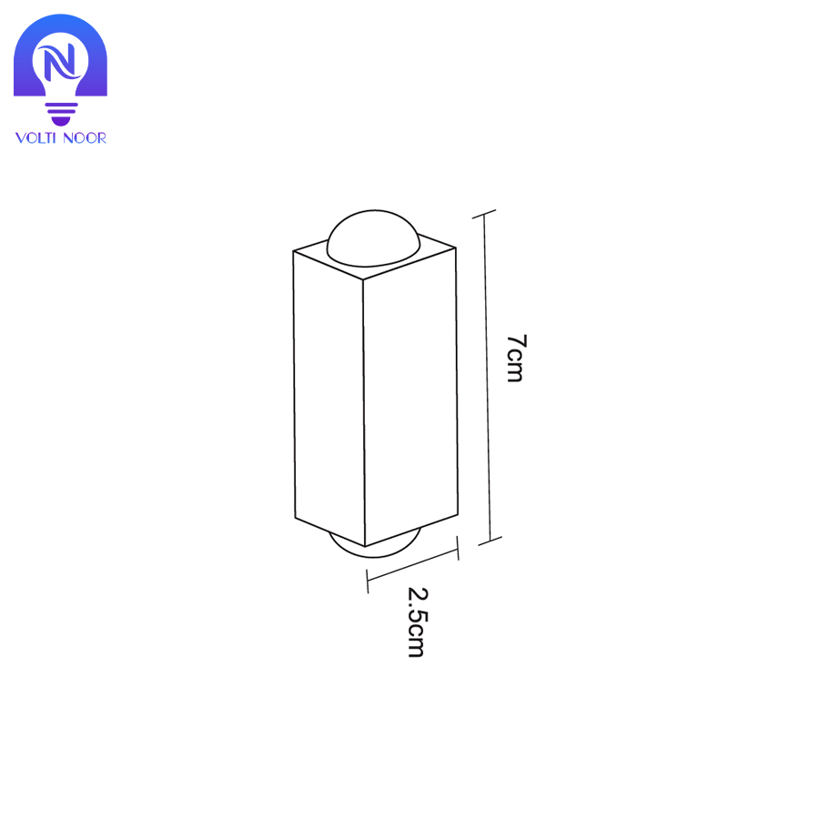 دکوراتیو مستطیل کبریتی دو طرفه 2W - تصویر 7